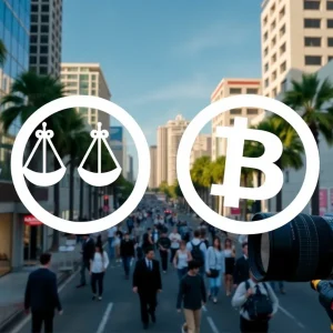 Cityscape of Beverly Hills illustrating copyright issues