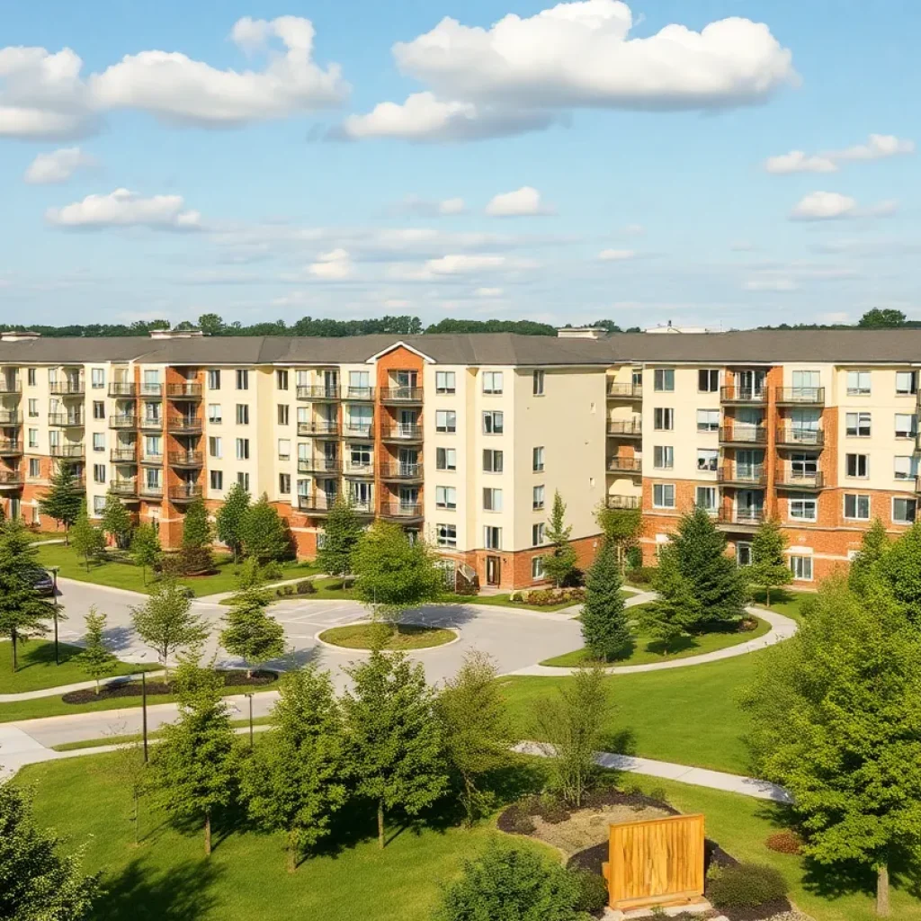 Exterior view of Chaparral Apartments in Palmdale, California