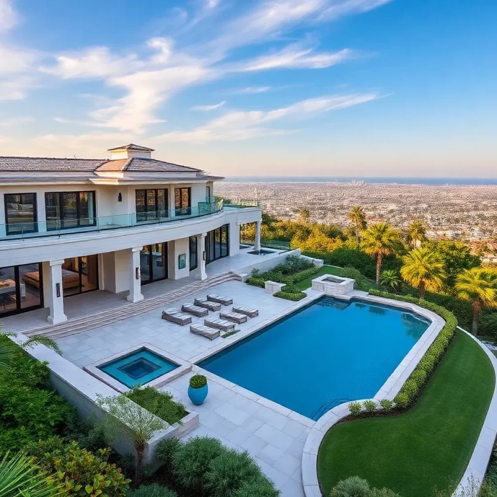 Luxury estate in Beverly Hills formerly owned by Elvis Presley
