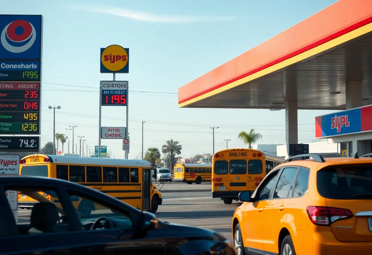 High gas prices at a California gas station