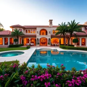 Luxurious mansion in Beverly Hills with stunning architecture