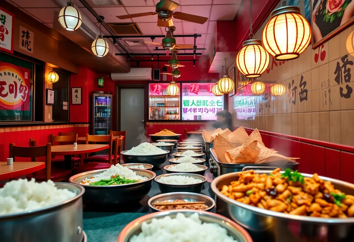 Interior view of Lasung Tofu & Pot Rice restaurant