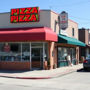 A view of the Pico-Robertson neighborhood featuring local shops.