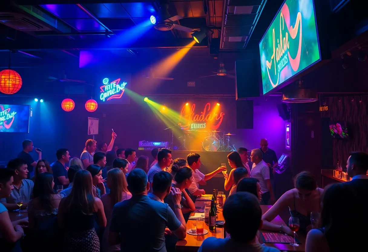 People enjoying nightlife at Rocco's Nightclub & Restaurant in West Hollywood