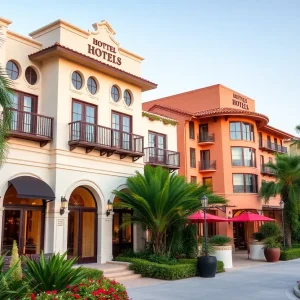 Boutique hotels in Beverly Hills, California, showcasing luxury and elegance.