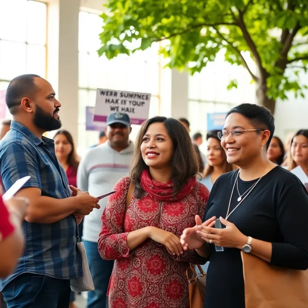 A community gathering in Beverly Hills