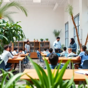 Students learning in a Beverly Hills school environment.
