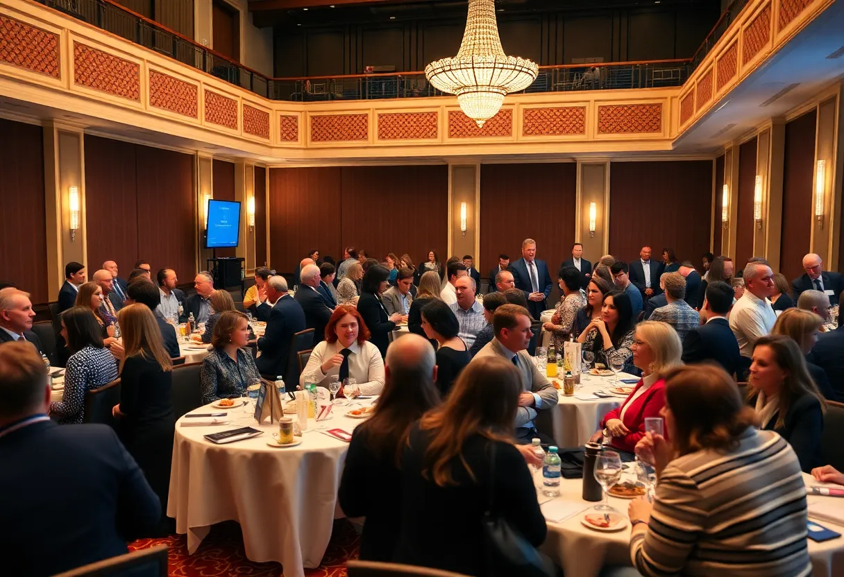 Networking breakfast at Saban Theatre in Beverly Hills