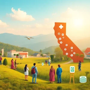 Visual representation of California Medicaid services and budget management.