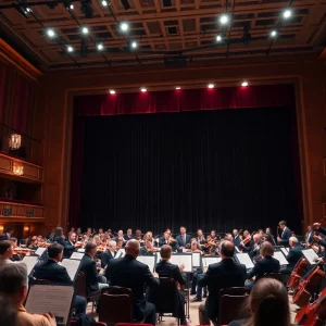 Orchestra performance at Bram Goldsmith Theater in Beverly Hills