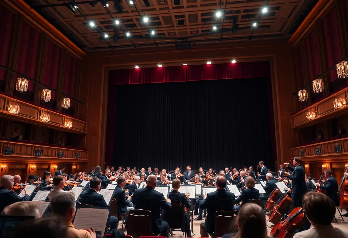 Orchestra performance at Bram Goldsmith Theater in Beverly Hills