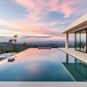 Luxe Beverly Hills residence with an infinity pool