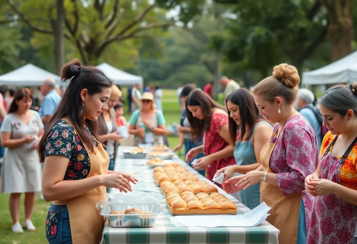 Community members celebrating Jewish American Heritage Month in Beverly Hills.