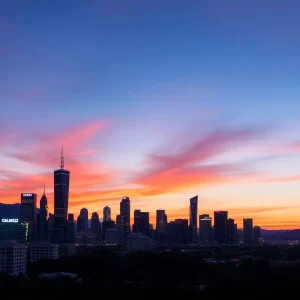 Los Angeles skyline at sunset, symbolizing new opportunities