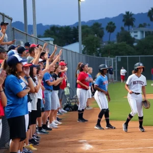 High school baseball and softball games in Southern California