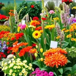 Vibrant spring garden display at the Southern California Spring Garden Show
