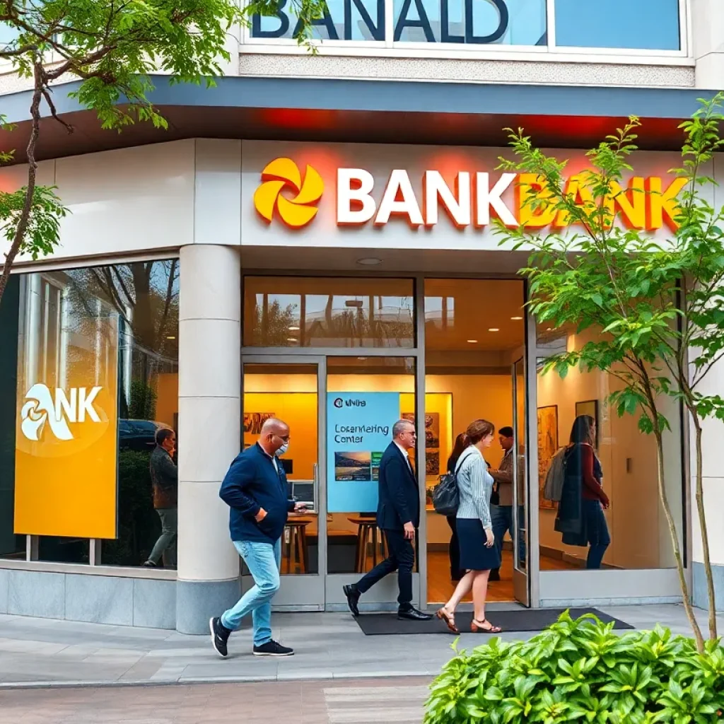 Exterior of Valley Bank's new branch in Beverly Hills