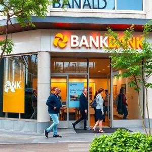 Exterior of Valley Bank's new branch in Beverly Hills