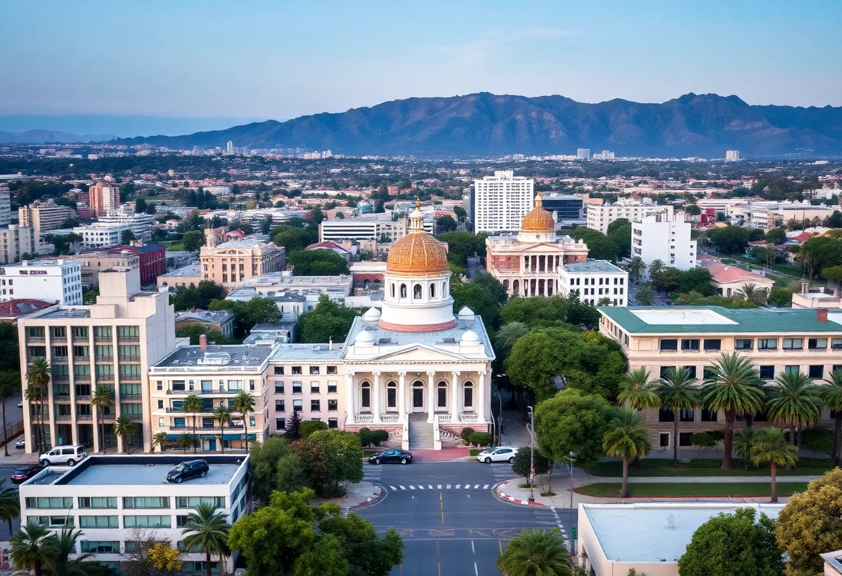 Cityscape of Beverly Hills representing community leadership