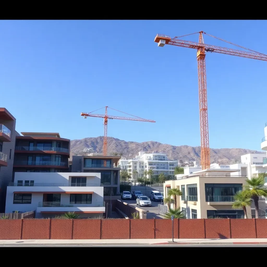 Construction development in Beverly Hills
