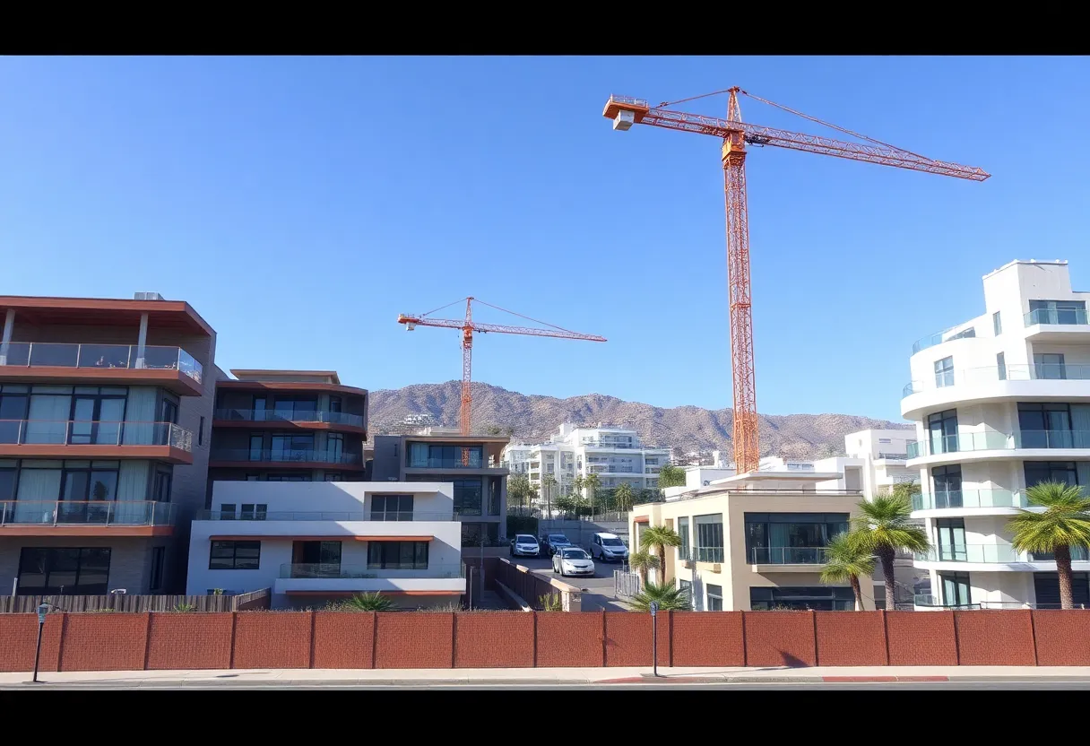 Construction development in Beverly Hills