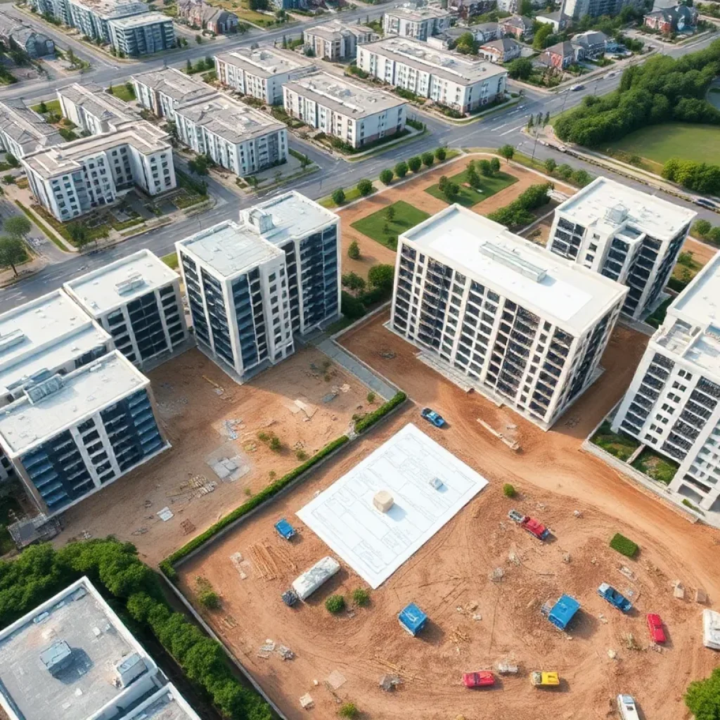 Aerial view of proposed development at 9600 Wilshire Blvd.