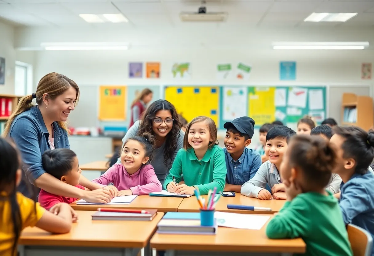 A classroom setting with engaged educators and students in Beverly Hills