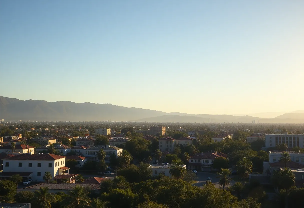 Warning sirens in Beverly Hills during a test