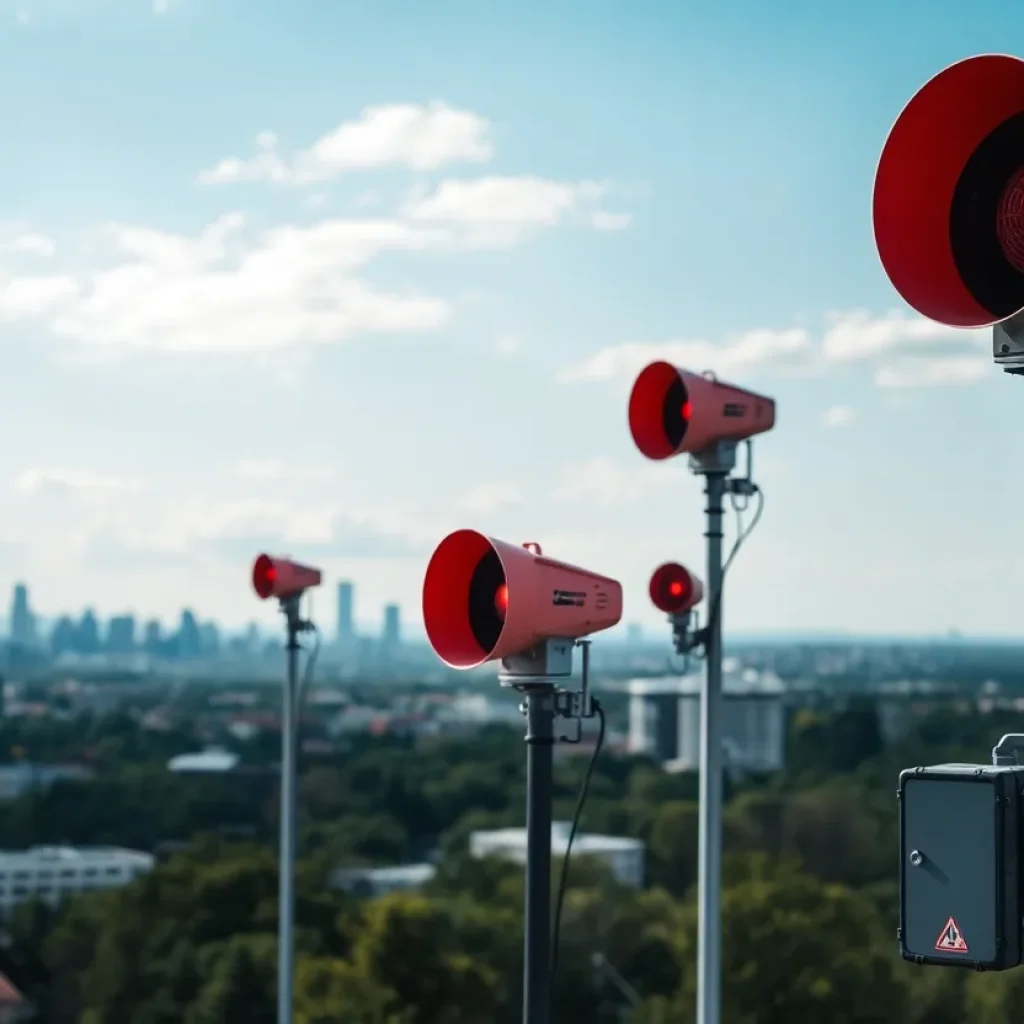 Beverly Hills warning sirens for emergency alert system