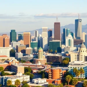 A panoramic view of California's vibrant cities symbolizing economic growth.