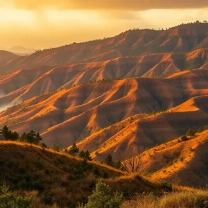 California landscape illustrating wildfire effects
