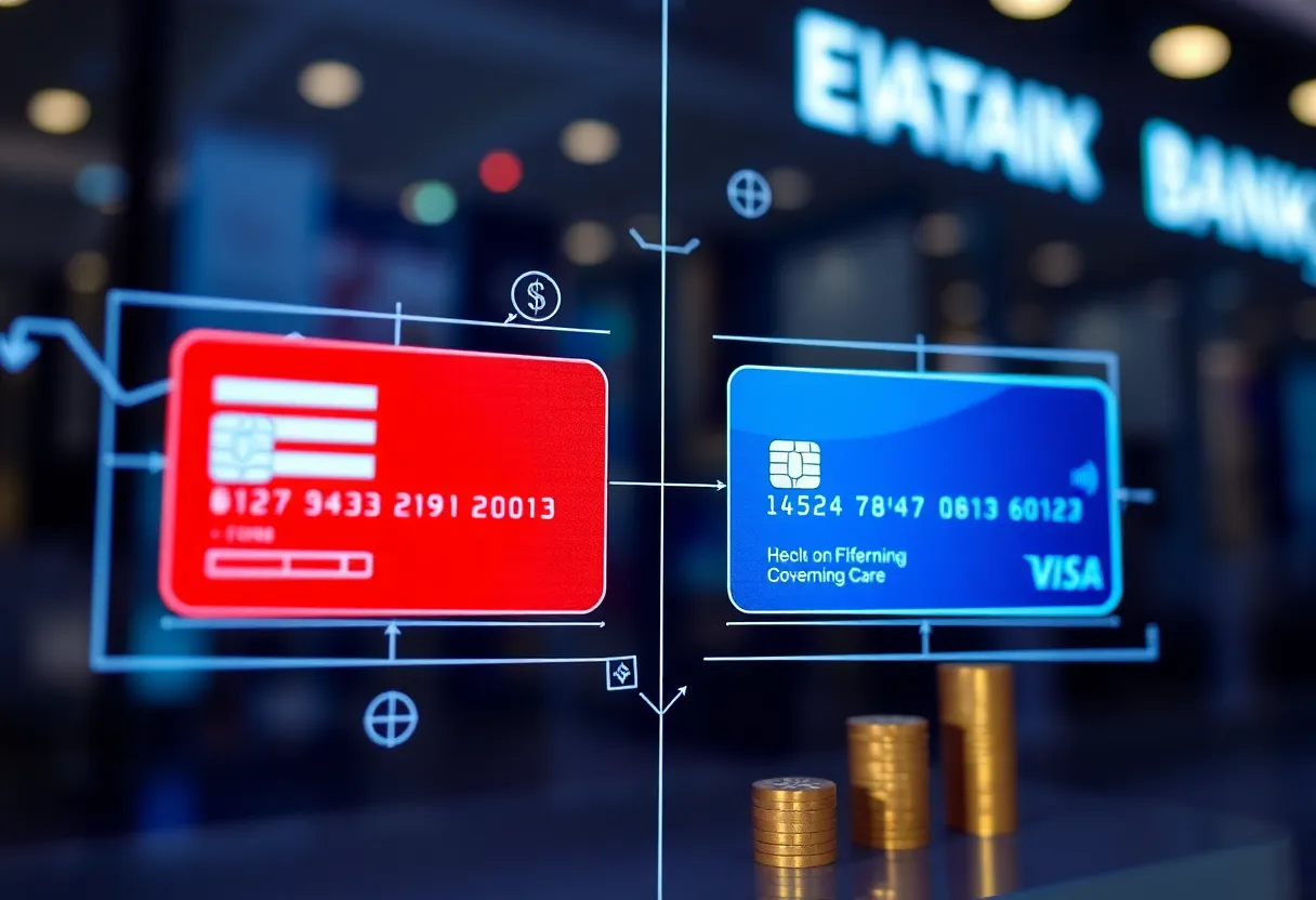 Graphic representing the merger between Capital One and Discover Financial Services