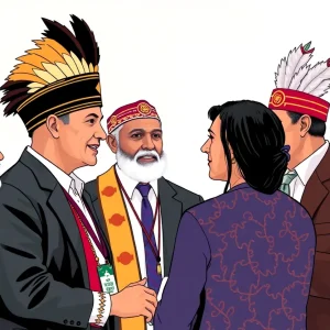 Tribal leaders and sports betting representatives meeting for collaboration