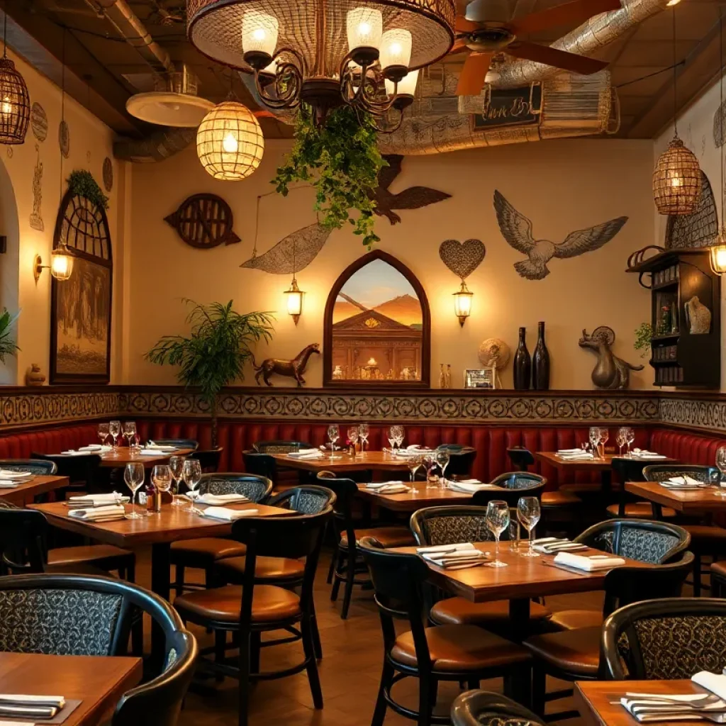 Interior view of Here’s Looking at You restaurant
