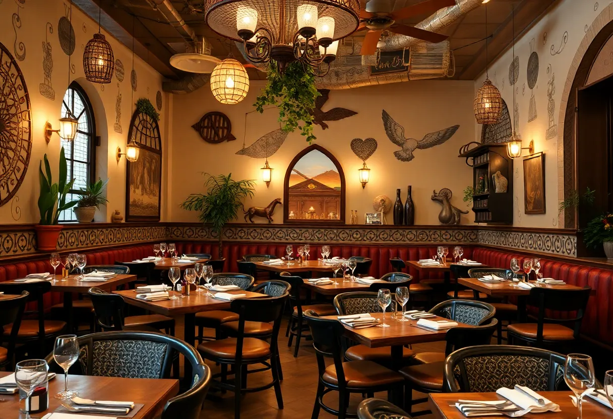 Interior view of Here’s Looking at You restaurant