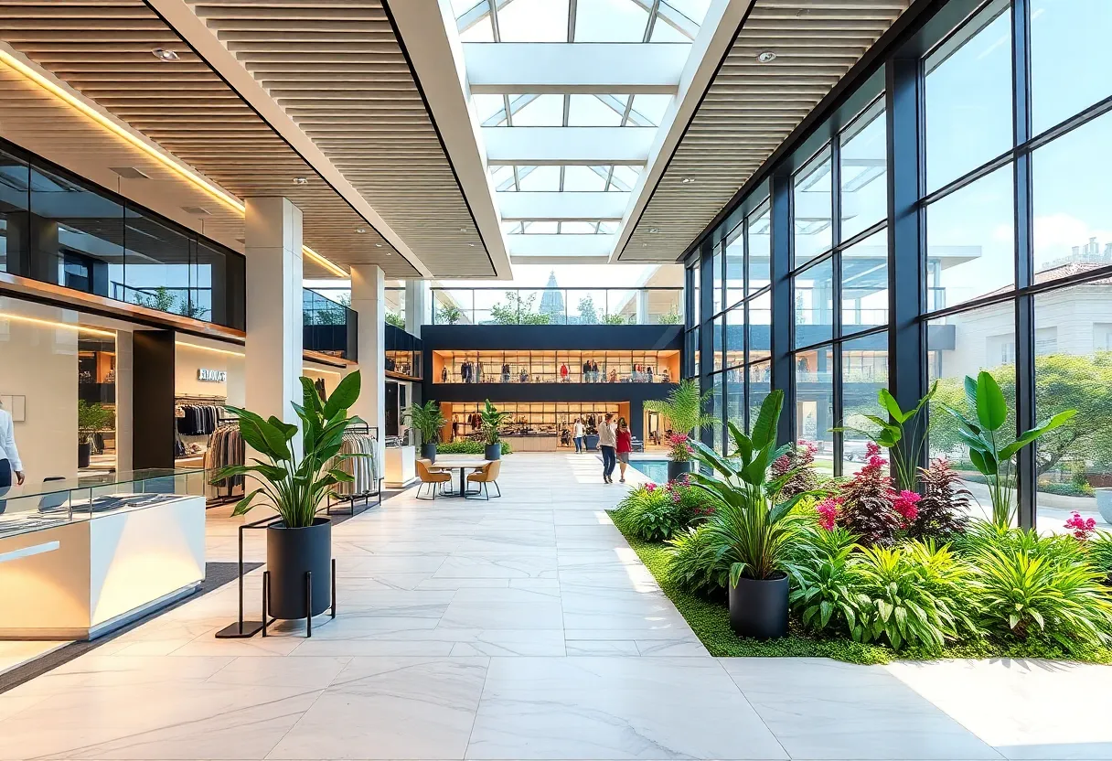 Architectural concept design of the new Louis Vuitton store in Beverly Hills