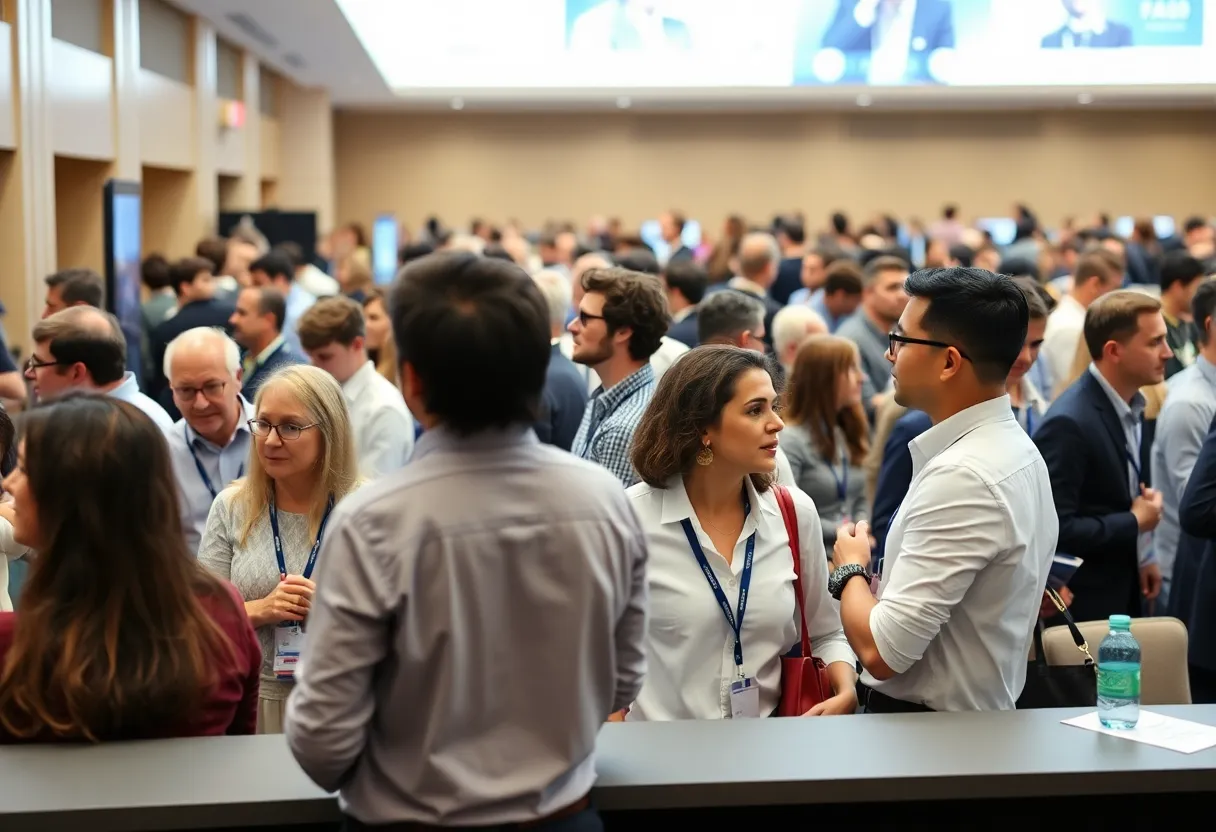 Attendees participating in the Milken Institute Global Conference 2023