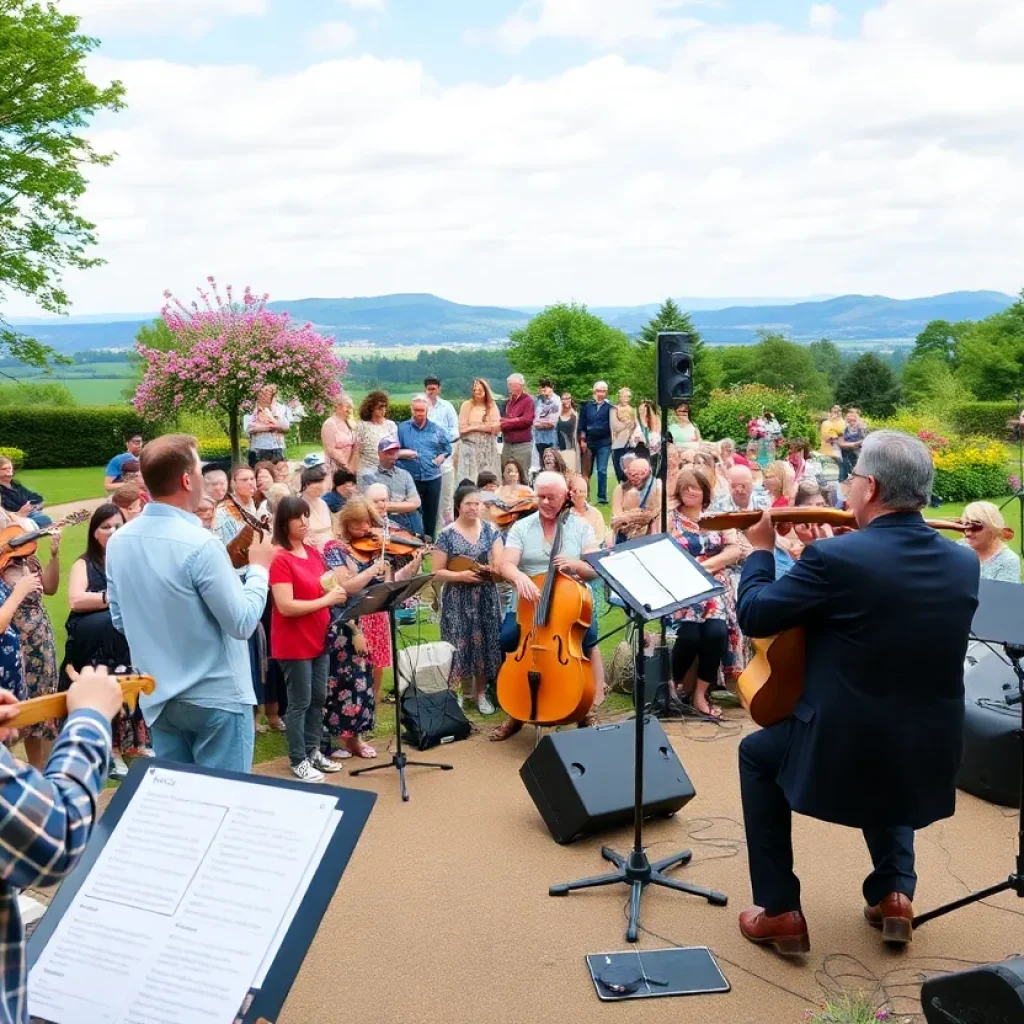 Audience enjoying a concert at Beverly Canon Gardens
