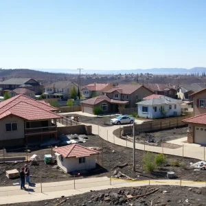 Reconstruction efforts in Pacific Palisades after wildfire damage