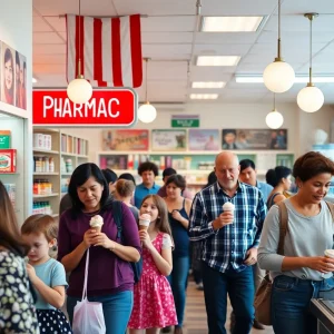 Community members at Rite Aid Pharmacy in Beverly Hills