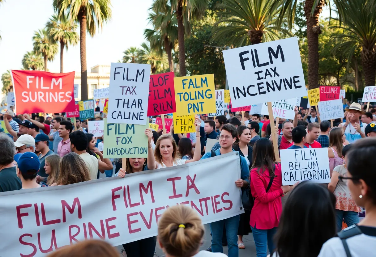 Crowd at Stay in L.A. event advocating for film tax incentives