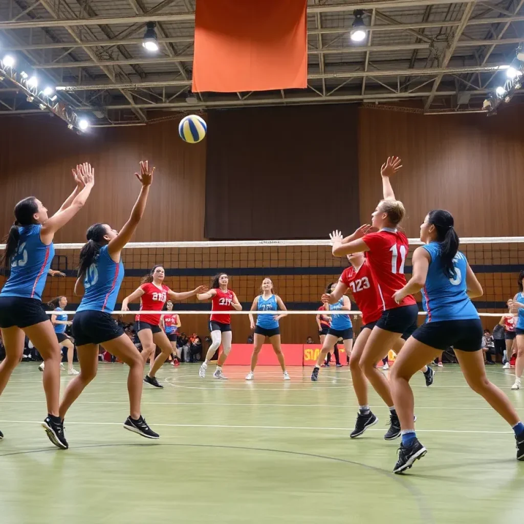 UCLA Bruins and Hawaii Rainbow Warriors volleyball match