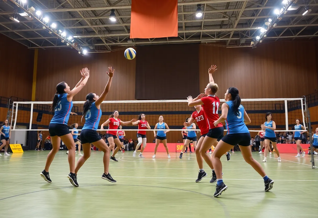 UCLA Bruins and Hawaii Rainbow Warriors volleyball match