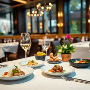 An upscale dining experience featuring a selection of affordable tasting menu dishes.