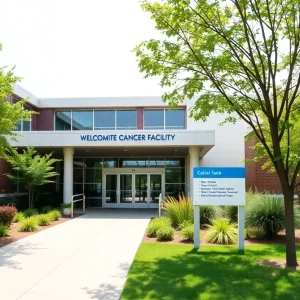 Exterior view of the new cancer care facility in Atascadero