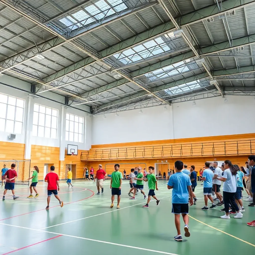 Athletic facilities in Beverly Hills showcasing various sports activities.