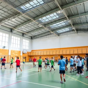 Athletic facilities in Beverly Hills showcasing various sports activities.