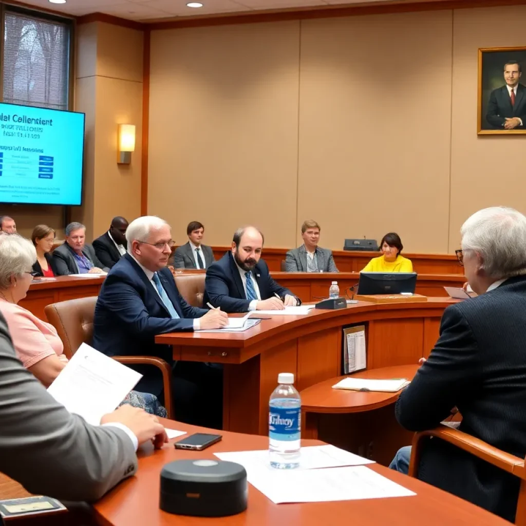 City council members discussing budget in Beverly Hills