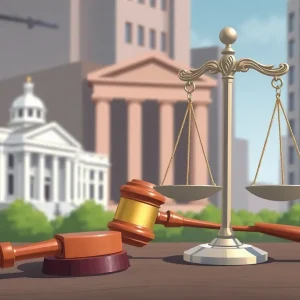 Illustration of a legal dispute between a city and a medical clinic