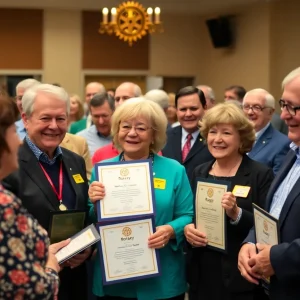 Beverly Hills Rotary Club event recognizing community service and philanthropy